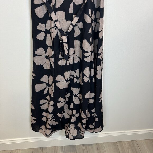NWT Indikah Lillia Size XS Floral A-Line Maxi Dress Cotton Blend - Picture 10 of 11